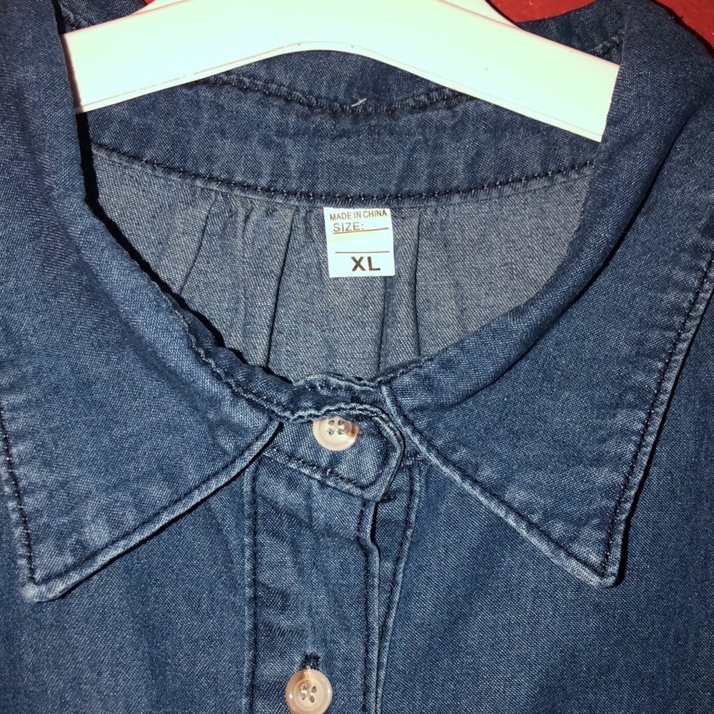 Denim Button-Up Dress - Picture 5 of 6